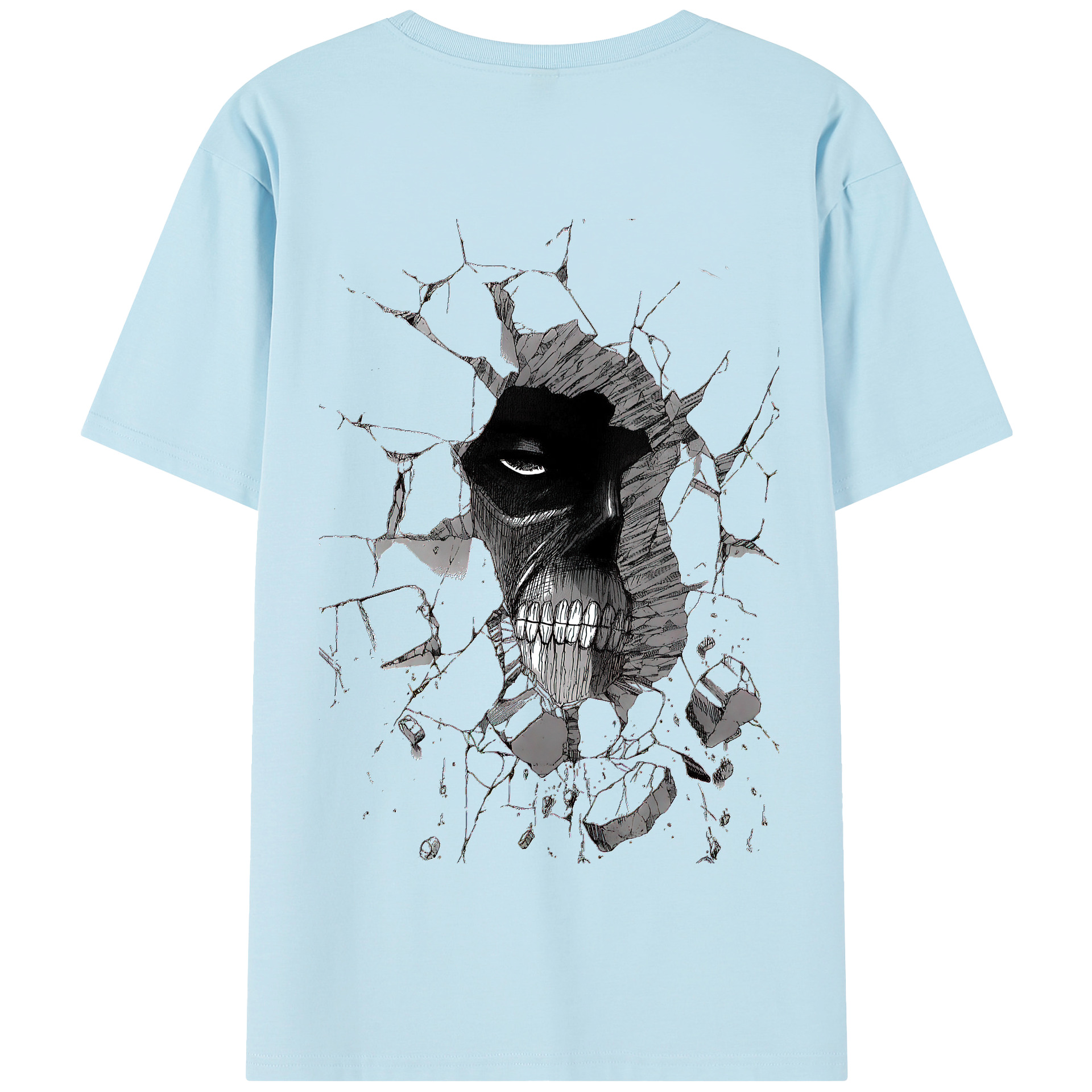 （画像用） 進撃の巨人 Attack on Titan 綿100％半袖Tシャツ（背面プリント）